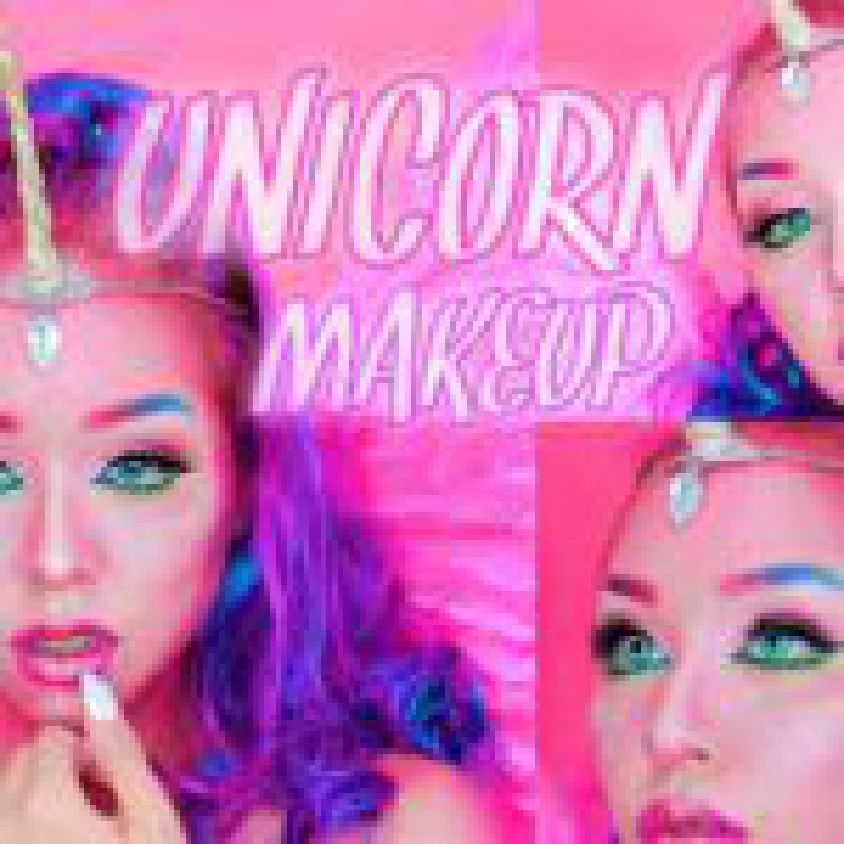 メロディさんから頂いたコスメでユニコーンメイク| unicorn makeup tutorial | Halloween | jeffree star