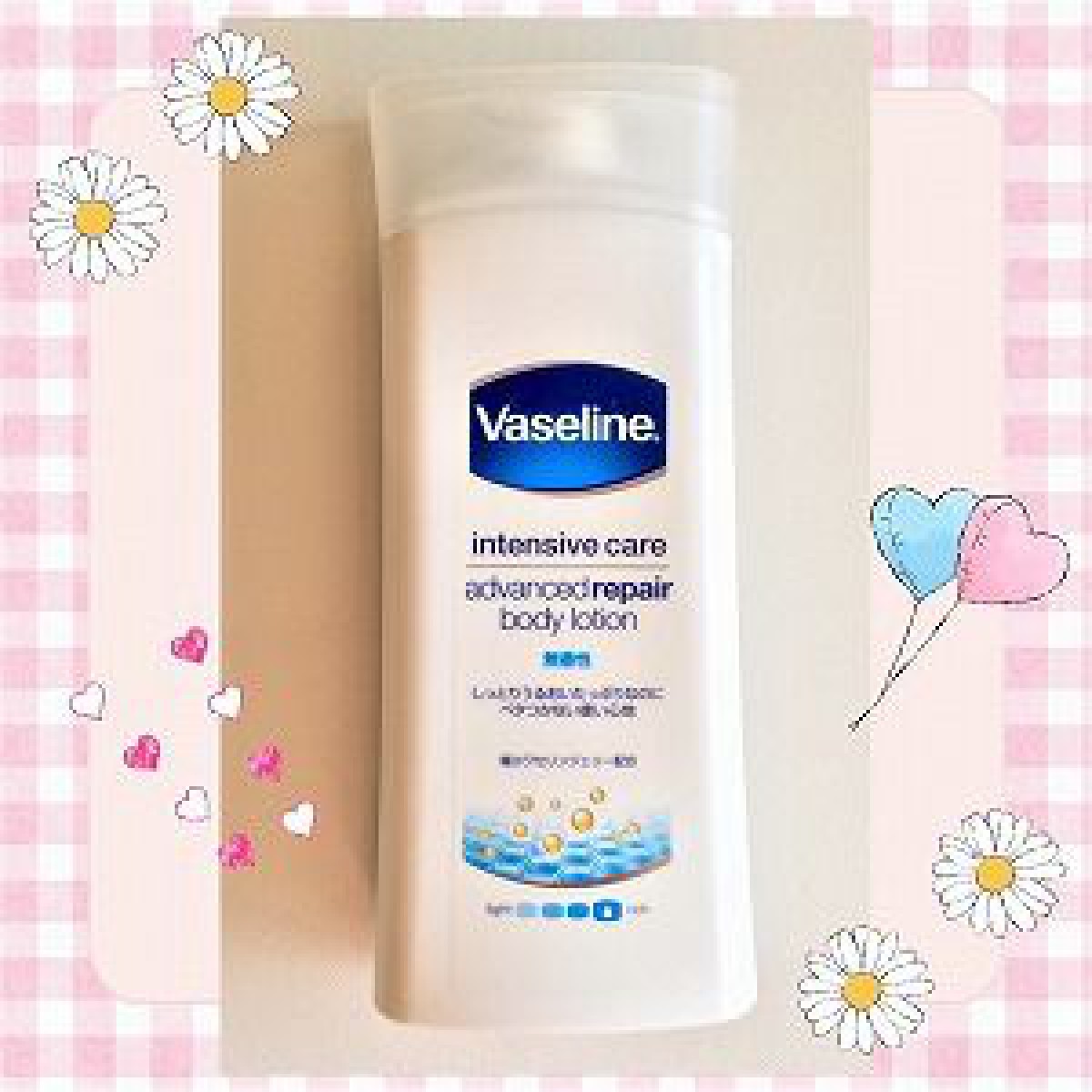 Vaseline（ヴァセリン）アドバンスドリペアボディローションで肌の乾燥を防ぐ。体の保湿