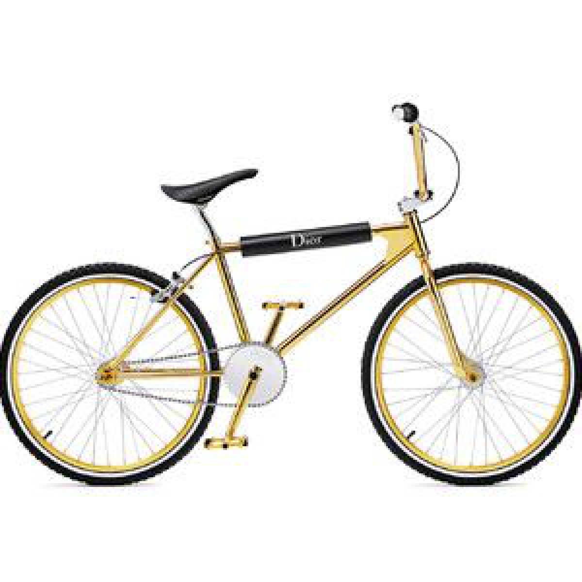 「ディオールオム」ギンザシックス限定アイテムを発売、ゴールドのBMX自転車も