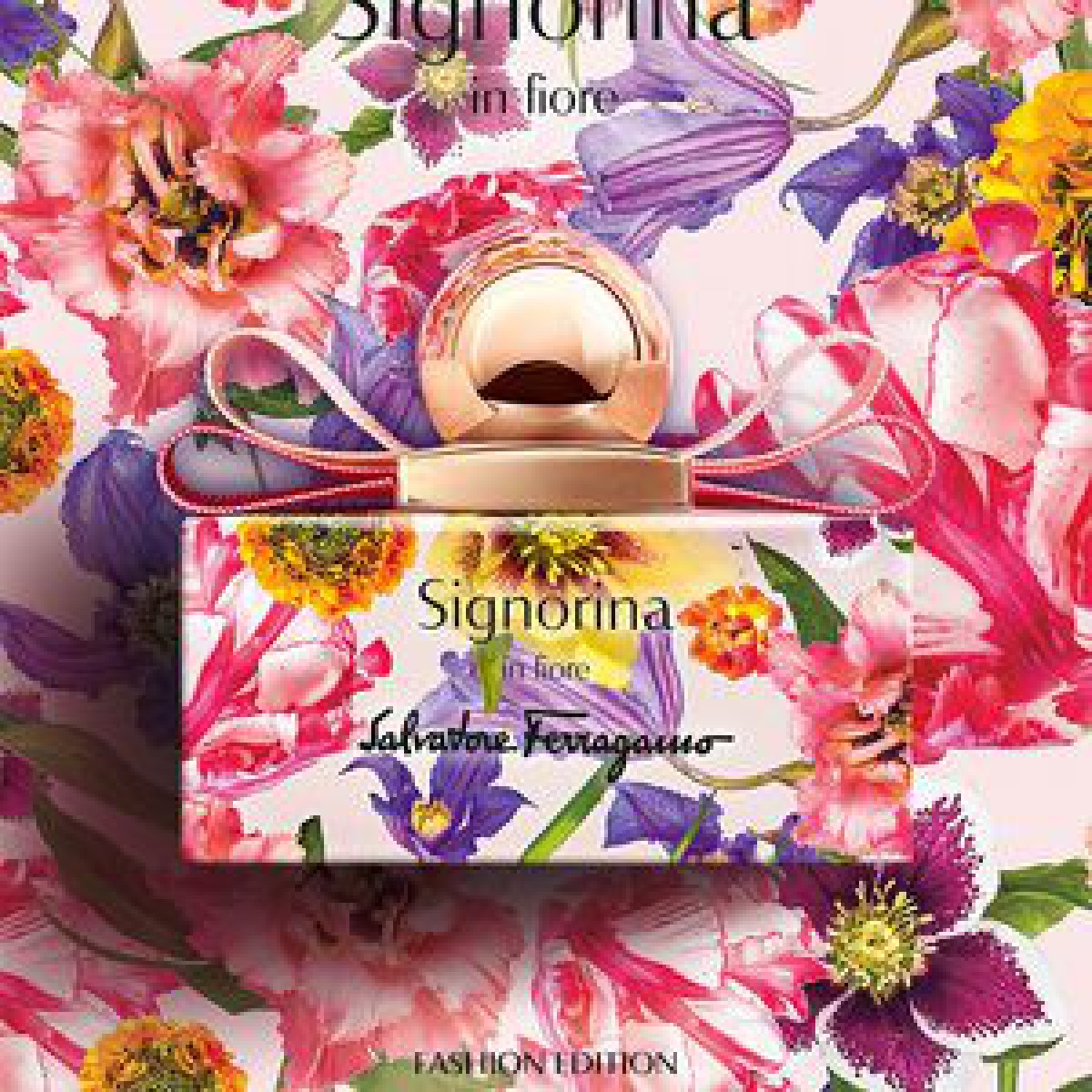 サルヴァトーレ フェラガモ、カラフルな花々で彩られた香水発売