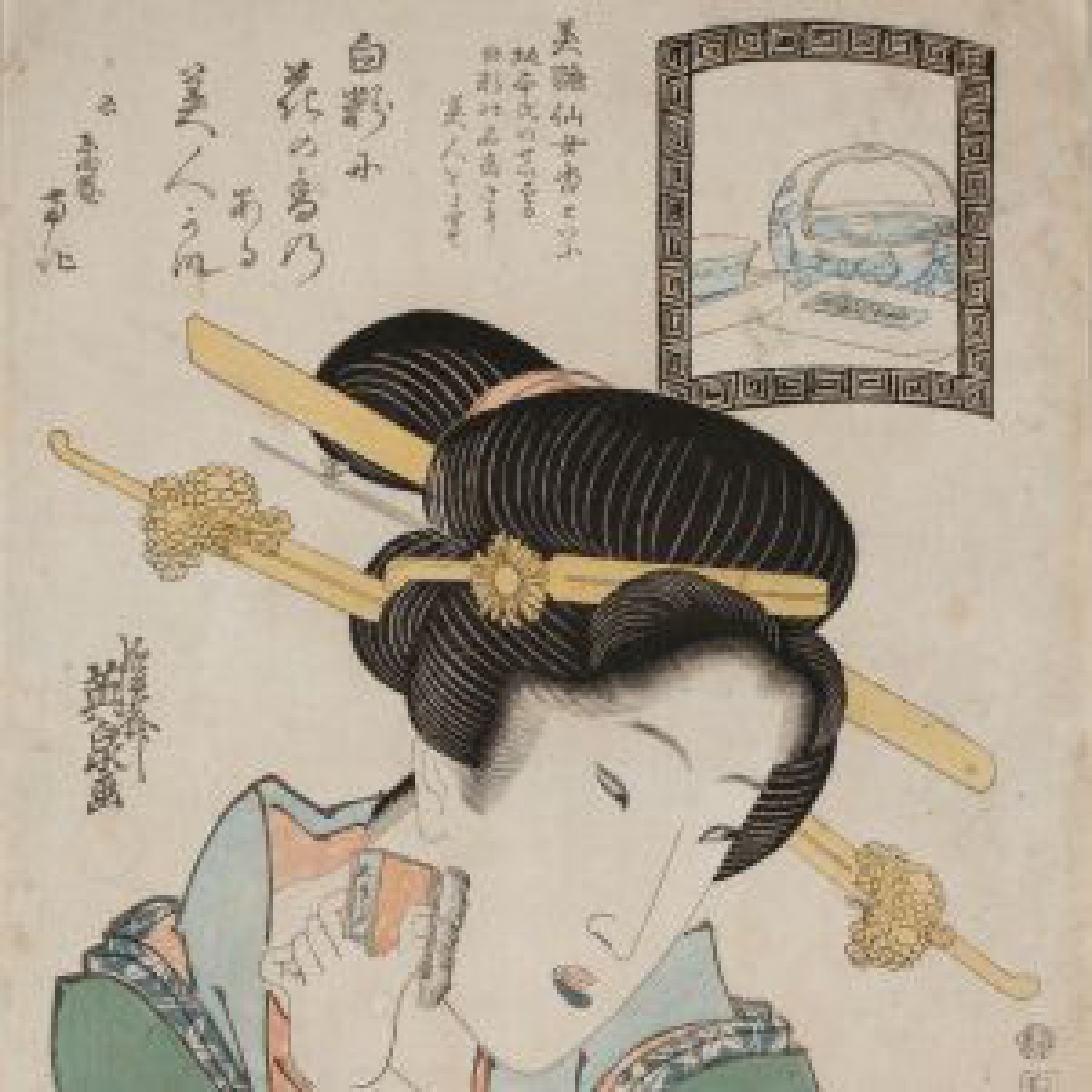 浮世絵を通して江戸時代の化粧と髪型を紹介、ポーラ文化研究所がパリで展覧会を開催