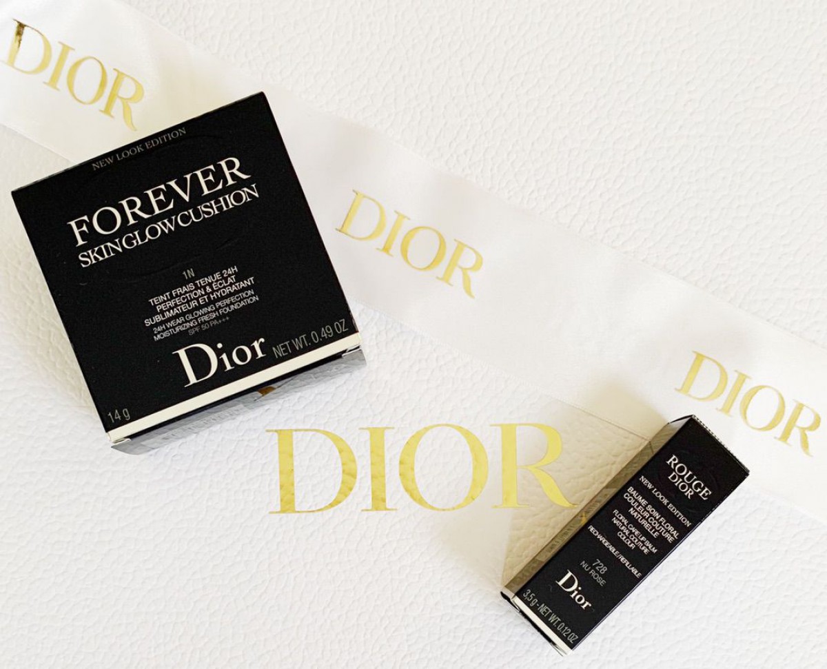 Dior千鳥格子リップでメイクと、千鳥格子バッグ⭐️
